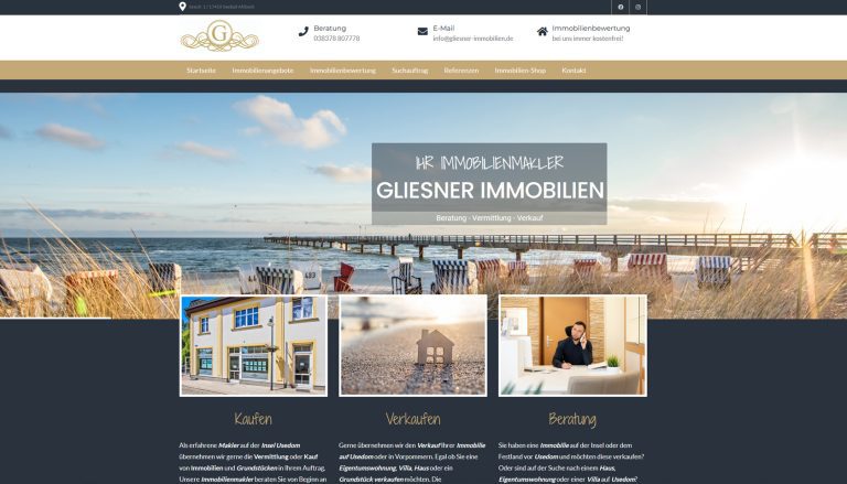 Gliesner Immobilien, Usedom